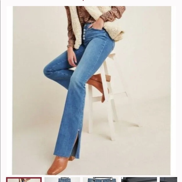 Anthropologie Pilcro and the Letterpress high-rise skinny bootcut jeans - Picture 3 of 6